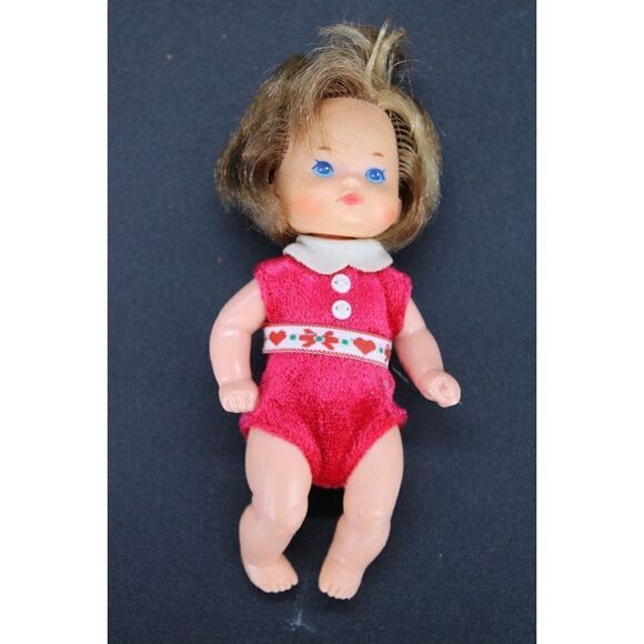 Vintage 1976 Mattel Plastic and Vinyl Girl Character Doll 4 1/2" - Picture 1 of 3